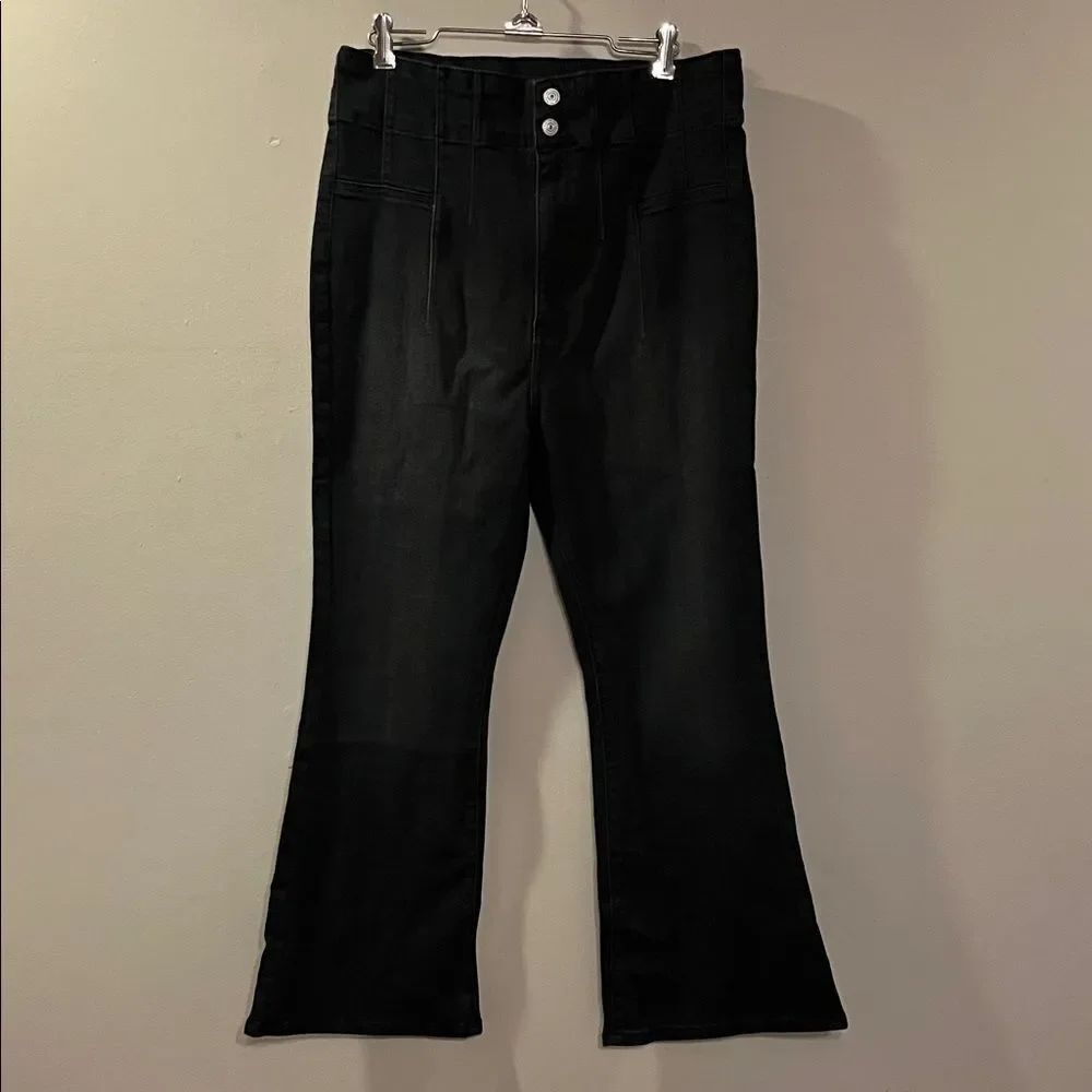 Free People Jayde Crop Flare Midnight Flare Jeans